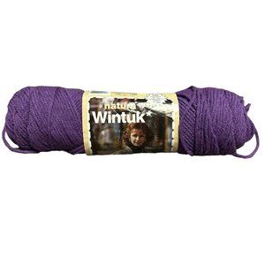 Natura Wintuck Yarn Dark 920 Lilac Purple 1 Skein 4 Ply Worsted 3.5 Oz Acrylic